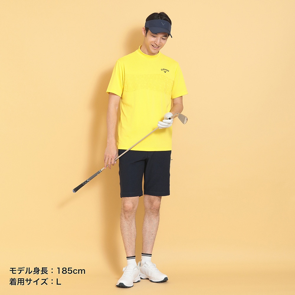 キャロウェイ（CALLAWAY）（メンズ）ゴルフウェア 接触冷感 -3℃裏クール 半袖 モックネックシャツ C25134121-1060