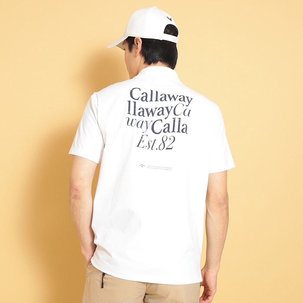 キャロウェイ（CALLAWAY）（メンズ）ゴルフウェア 接触冷感 -3℃裏クール 半袖 モックネックシャツ C25134122-1030