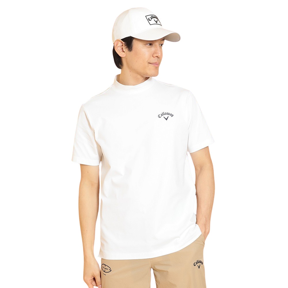キャロウェイ（CALLAWAY）（メンズ）ゴルフウェア 接触冷感 -3℃裏クール 半袖 モックネックシャツ C25134122-1030