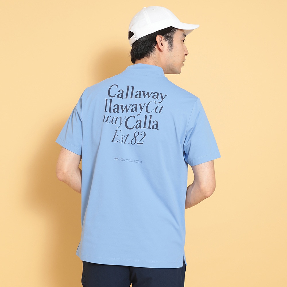 キャロウェイ（CALLAWAY）（メンズ）ゴルフウェア 接触冷感 -3℃裏クール 半袖 モックネックシャツ C25134122-1111