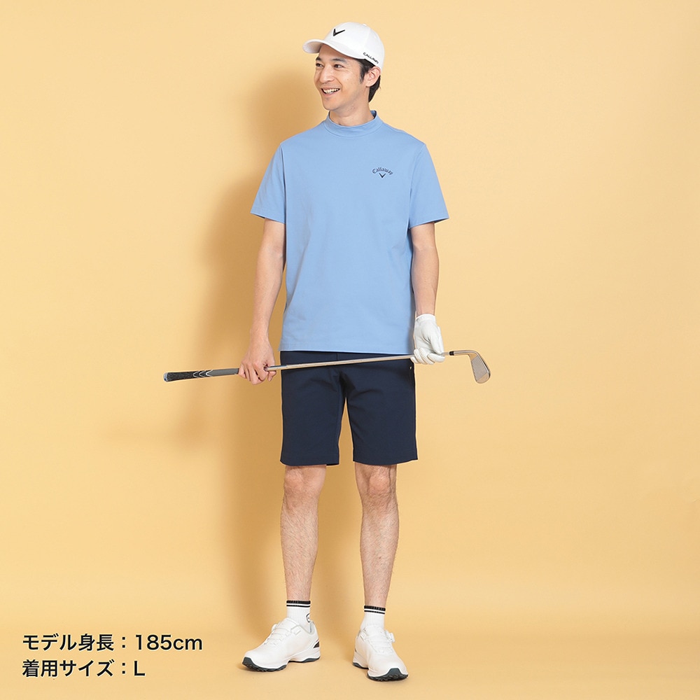 キャロウェイ（CALLAWAY）（メンズ）ゴルフウェア 接触冷感 -3℃裏クール 半袖 モックネックシャツ C25134122-1111