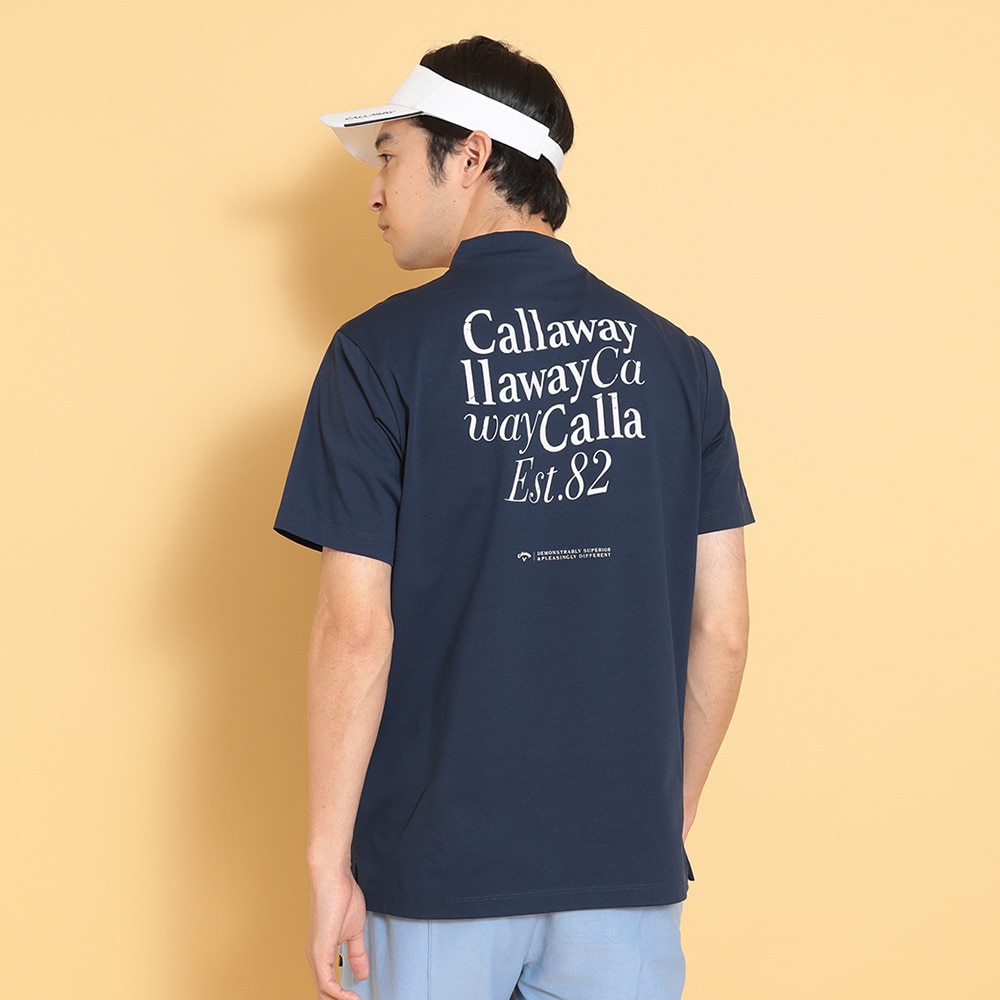 キャロウェイ（CALLAWAY）（メンズ）ゴルフウェア 接触冷感 -3℃裏クール 半袖 モックネックシャツ C25134122-1120