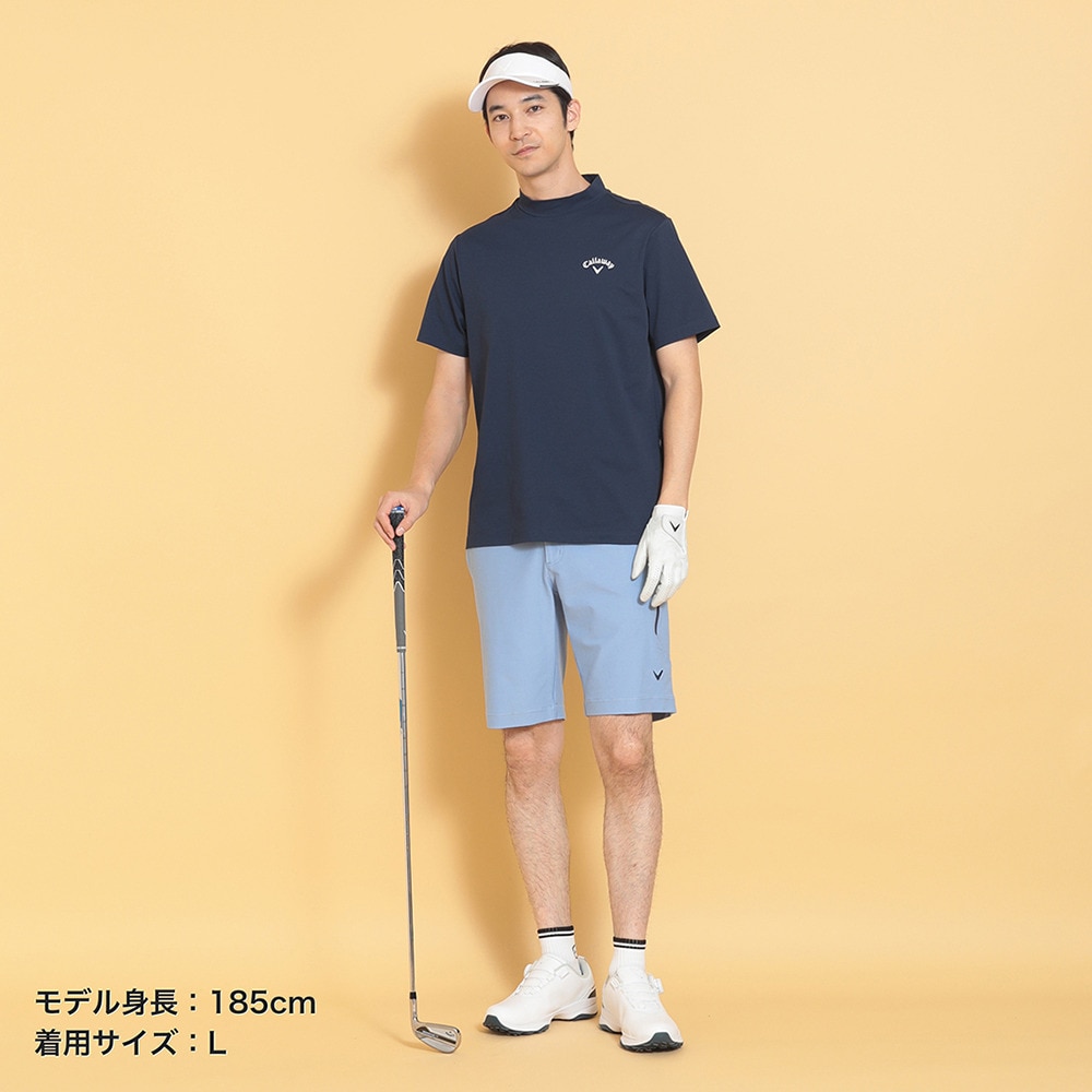 キャロウェイ（CALLAWAY）（メンズ）ゴルフウェア 接触冷感 -3℃裏クール 半袖 モックネックシャツ C25134122-1120