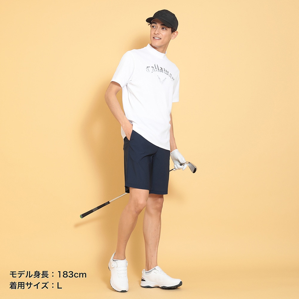 キャロウェイ（CALLAWAY）（メンズ）ゴルフウェア 接触冷感 -3℃裏クール 半袖 モックネックシャツ C25134123-1030