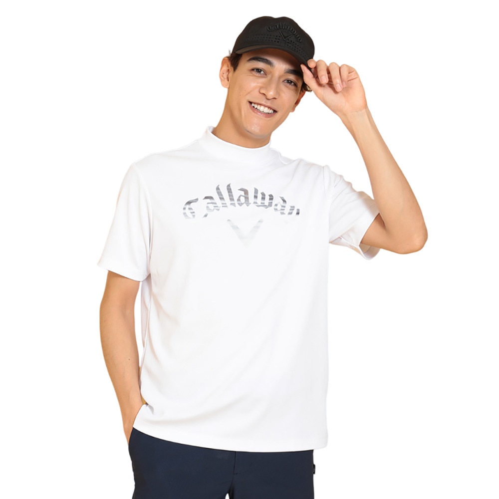 キャロウェイ（CALLAWAY）（メンズ）ゴルフウェア 接触冷感 -3℃裏クール 半袖 モックネックシャツ C25134123-1030