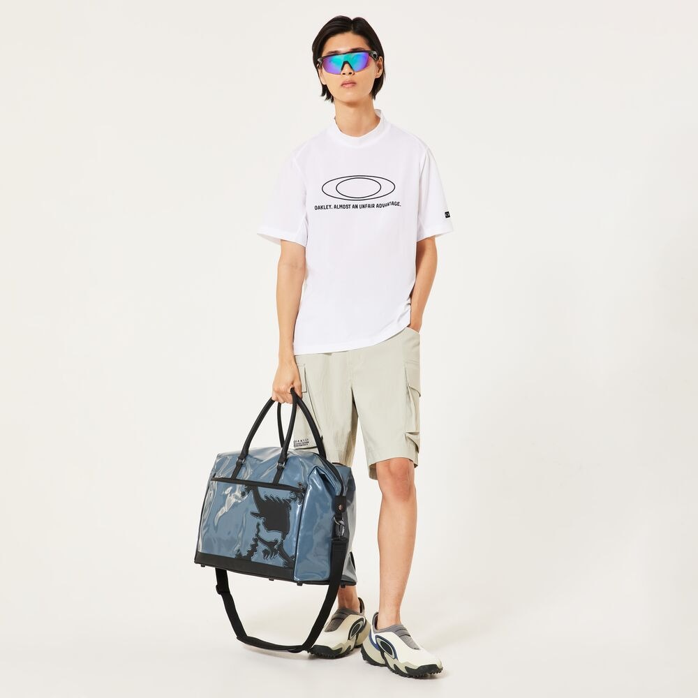 オークリー（OAKLEY）（メンズ）ゴルフウェア 吸汗速乾 O-SYNC PACK ELLIPSE EMB モックネック半袖シャツ FOA407604-100