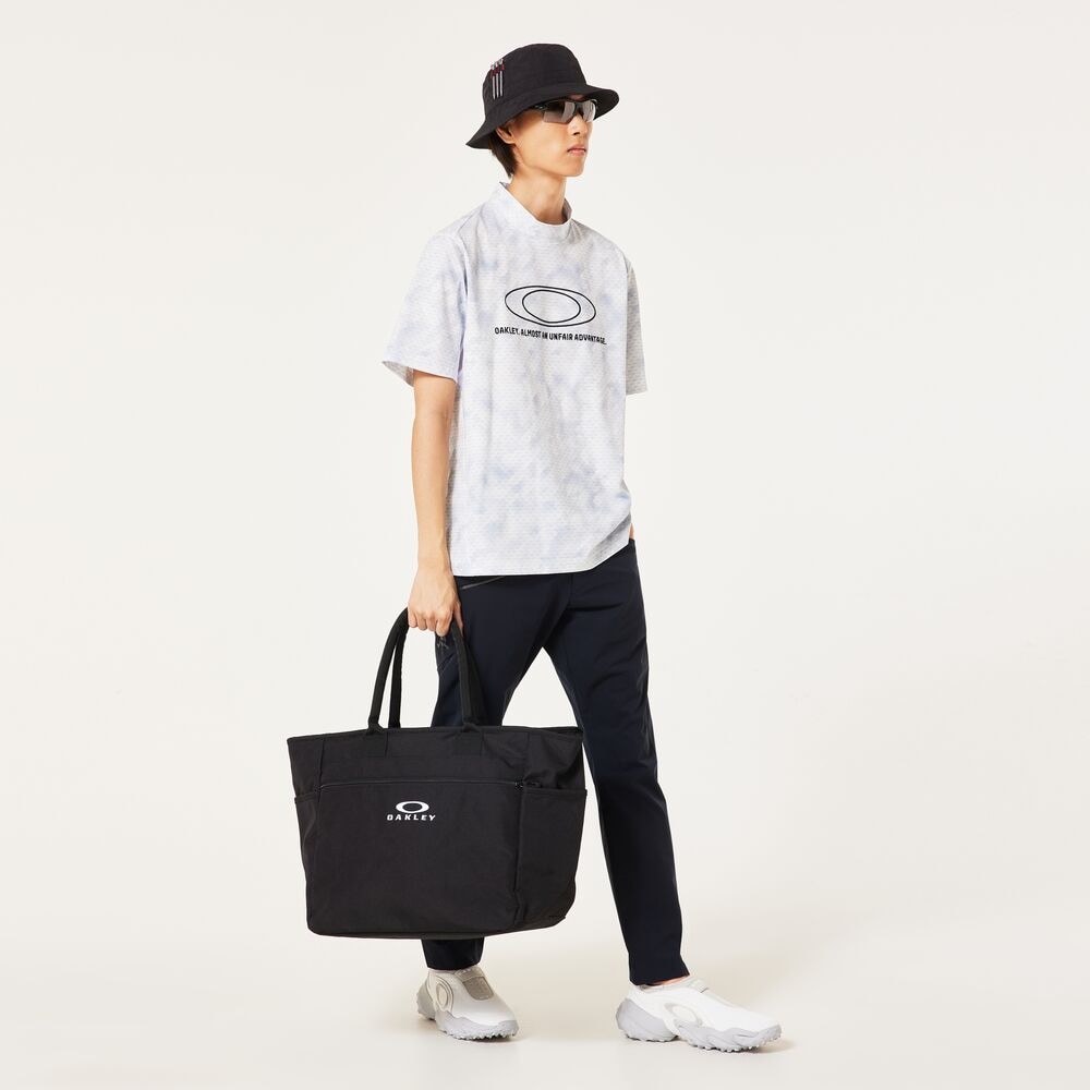オークリー（OAKLEY）（メンズ）ゴルフウェア 吸汗速乾 O-SYNC PACK ELLIPSE EMB モックネック半袖シャツ FOA407604-186