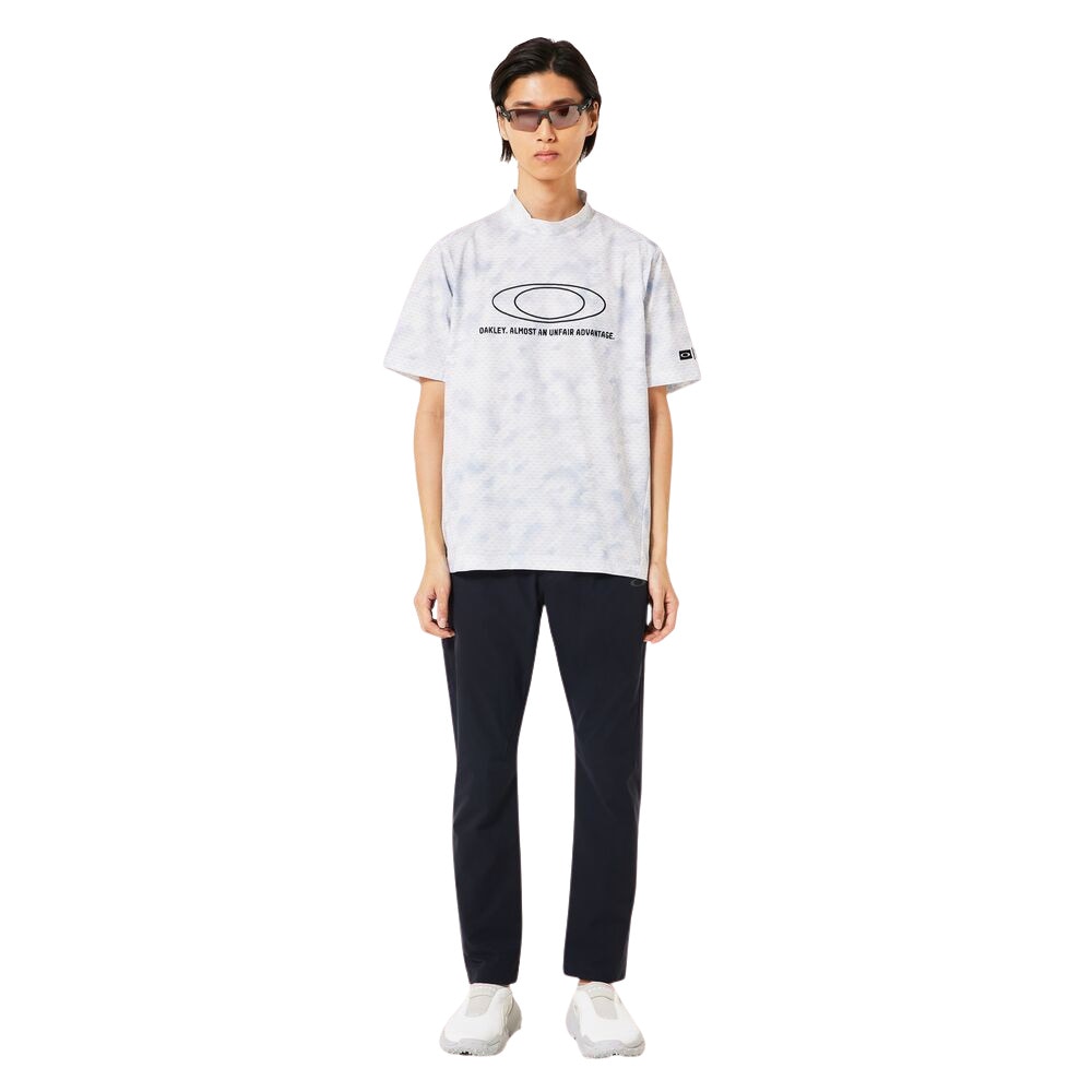 オークリー（OAKLEY）（メンズ）ゴルフウェア 吸汗速乾 O-SYNC PACK ELLIPSE EMB モックネック半袖シャツ FOA407604-186