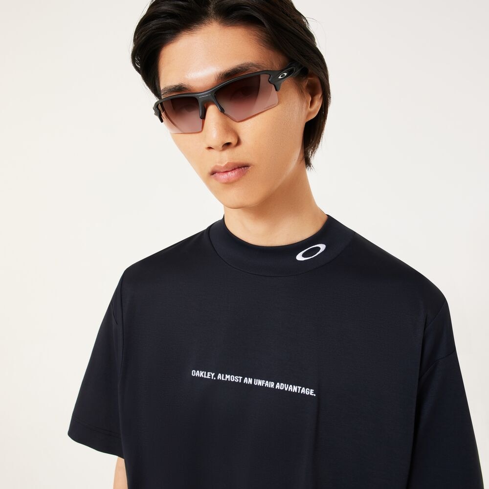 オークリー（OAKLEY）（メンズ）ゴルフウェア 吸汗速乾 O-SYNC PACK SQUEEZE モックネック半袖シャツ FOA407606-02E