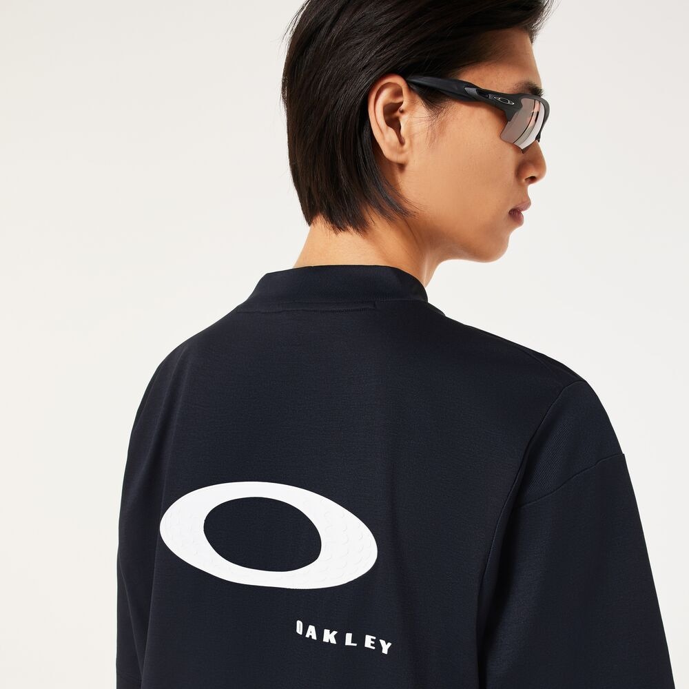 オークリー（OAKLEY）（メンズ）ゴルフウェア 吸汗速乾 O-SYNC PACK SQUEEZE モックネック半袖シャツ FOA407606-02E