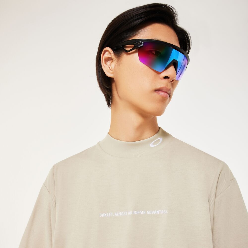 オークリー（OAKLEY）（メンズ）ゴルフウェア 吸汗速乾 O-SYNC PACK SQUEEZE モックネック半袖シャツ FOA407606-89C