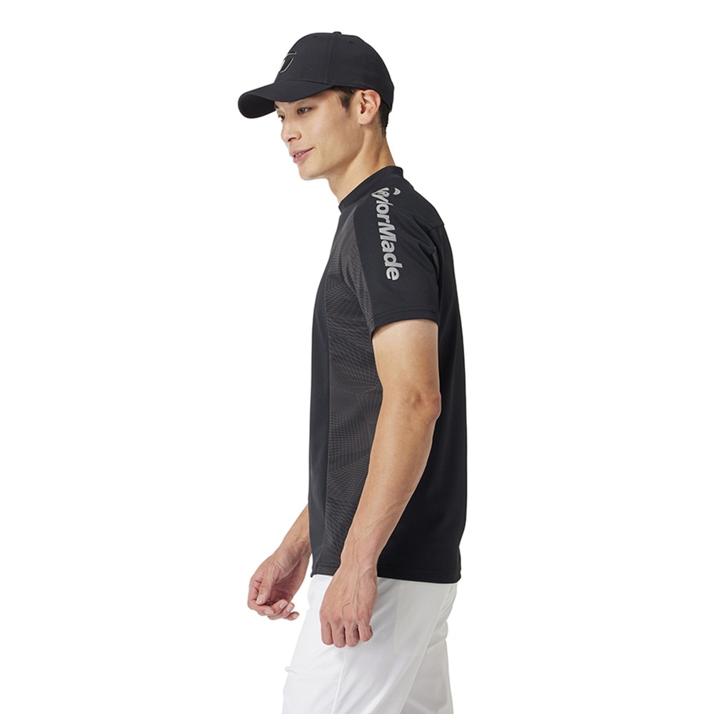 テーラーメイド（TAYLORMADE）（メンズ）モックネック ゴルフ 半袖 サイドブロックショートスリーブモックシャツ M13158-UN619