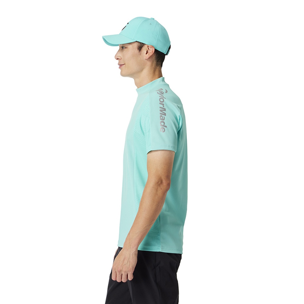 テーラーメイド（TAYLORMADE）（メンズ）モックネック ゴルフ 半袖 サイドブロックショートスリーブモックシャツ M13160-UN619