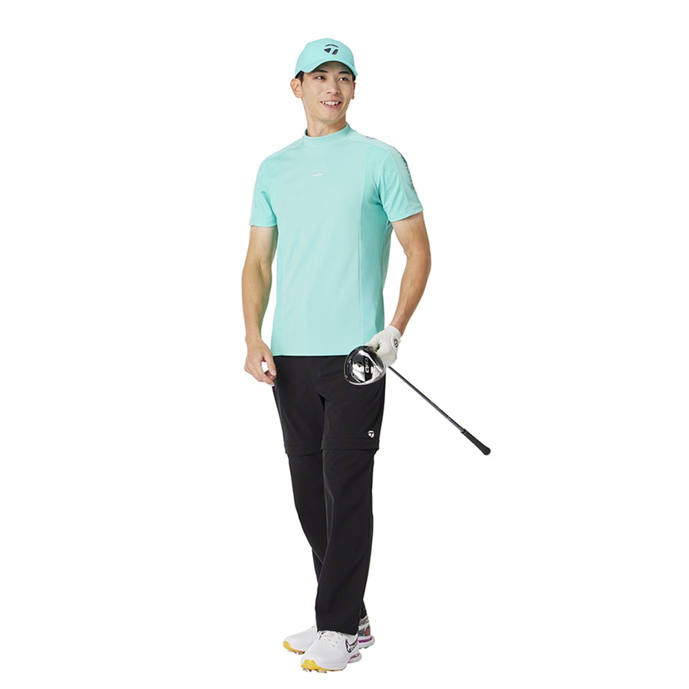 テーラーメイド（TAYLORMADE）（メンズ）モックネック ゴルフ 半袖 サイドブロックショートスリーブモックシャツ M13160-UN619