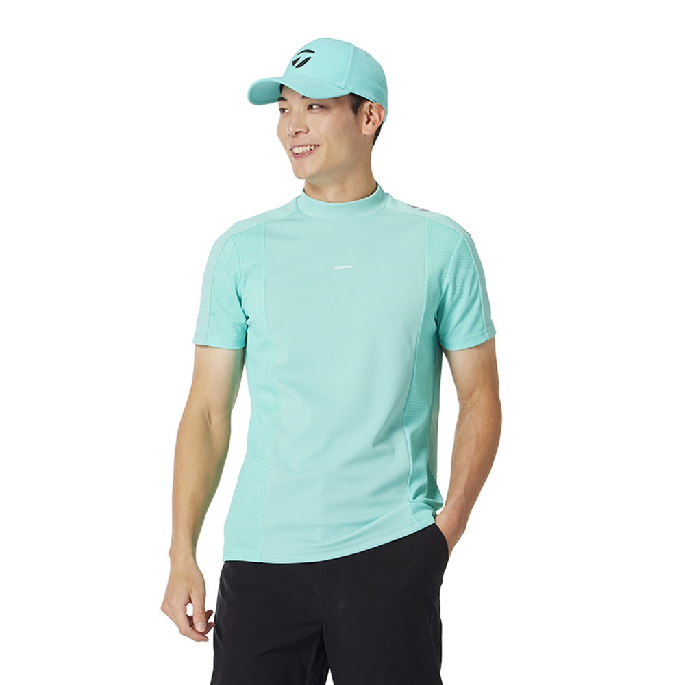 テーラーメイド（TAYLORMADE）（メンズ）モックネック ゴルフ 半袖 サイドブロックショートスリーブモックシャツ M13160-UN619