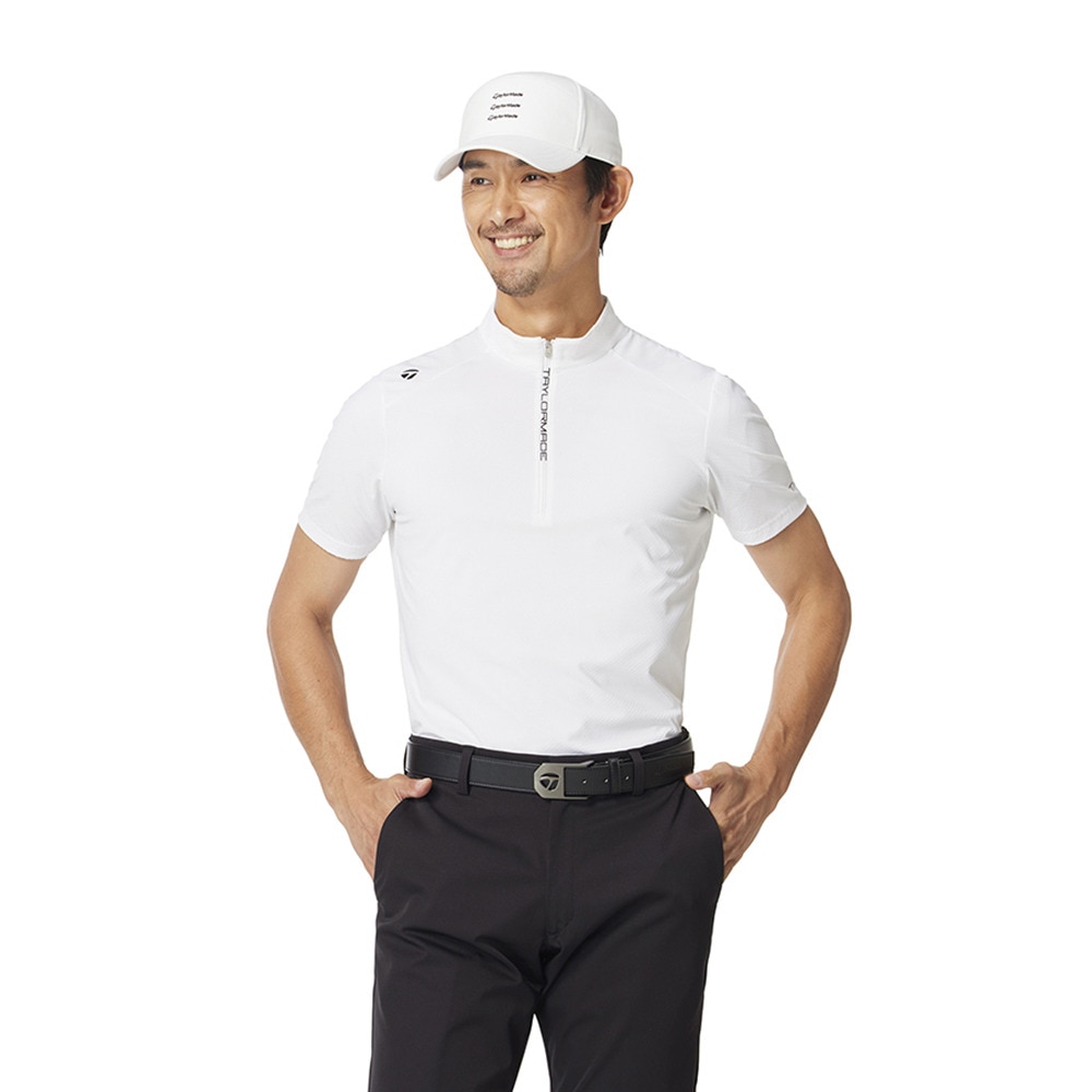 テーラーメイド（TAYLORMADE）（メンズ）ゴルフウェア T-ICEプラス半袖ジップドモックネックシャツ M13243-UN642