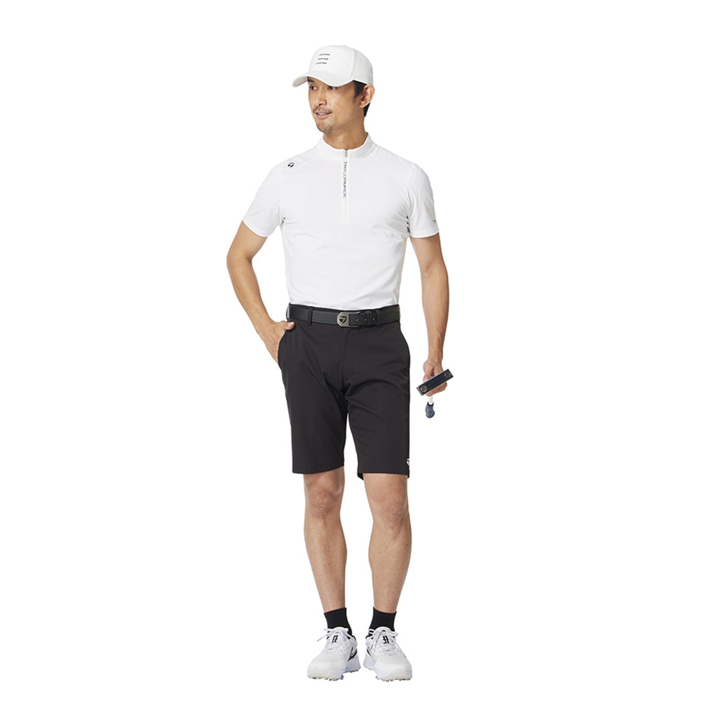 テーラーメイド（TAYLORMADE）（メンズ）ゴルフウェア T-ICEプラス半袖ジップドモックネックシャツ M13243-UN642