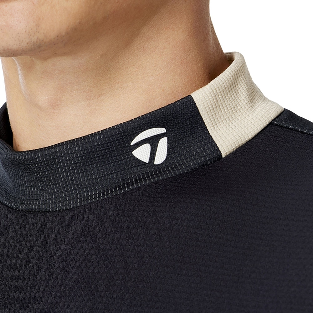 テーラーメイド（TAYLORMADE）（メンズ）ゴルフウェア 接触冷感 モックネック 半袖 T-ICEエアーロゴ M13266-UN648