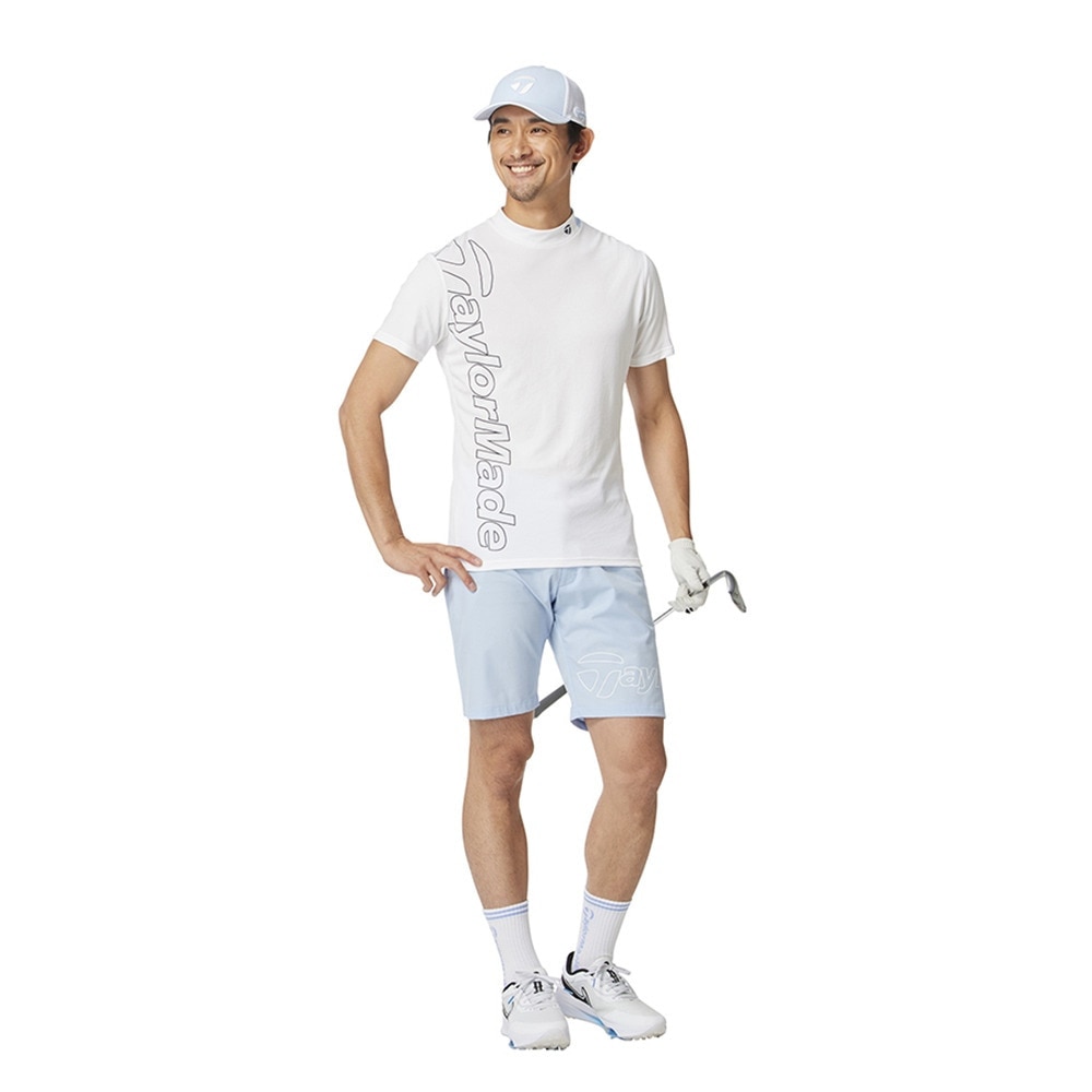 テーラーメイド（TAYLORMADE）（メンズ）ゴルフウェア 接触冷感 T-ICEエアーロゴ 半袖モックネックシャツ M13267-UN648