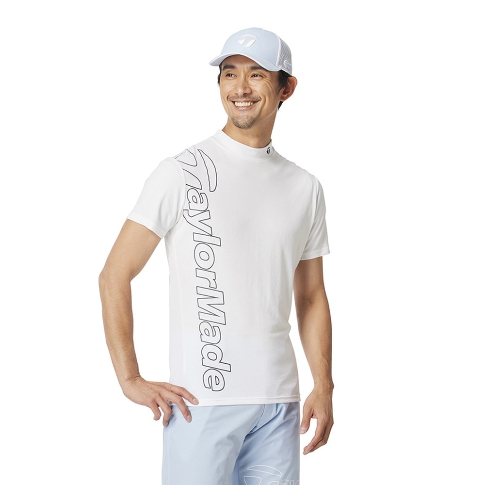 テーラーメイド（TAYLORMADE）（メンズ）ゴルフウェア 接触冷感 T-ICEエアーロゴ 半袖モックネックシャツ M13267-UN648