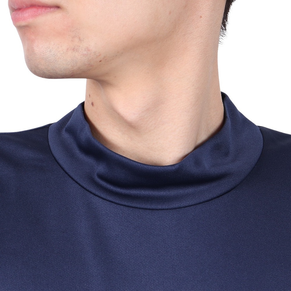 ブラッククローバー（Black Clover）（メンズ）ゴルフウェア 吸水速乾 半袖 LIVELUCKY ハイネックTシャツ BA5RTG02 NVY