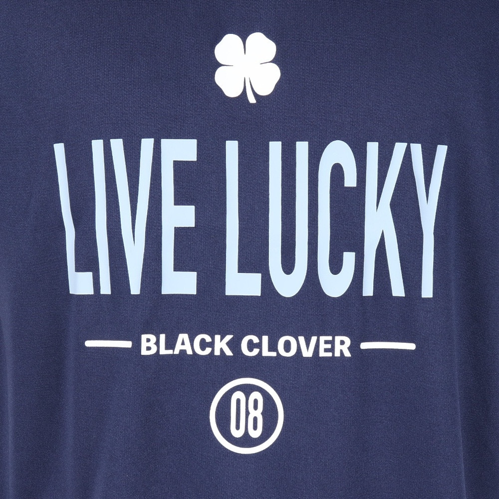 ブラッククローバー（Black Clover）（メンズ）ゴルフウェア 吸水速乾 半袖 LIVELUCKY ハイネックTシャツ BA5RTG02 NVY