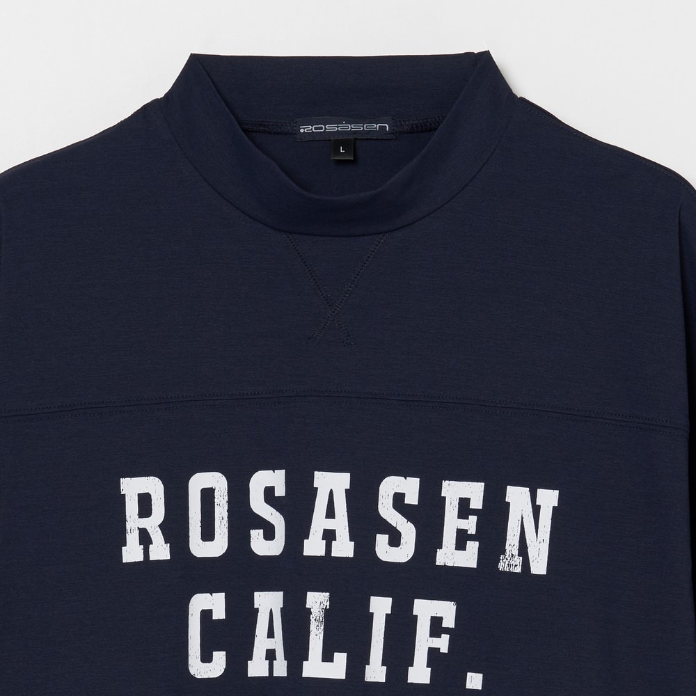 ROSASEN（メンズ）モックネック ゴルフ 半袖 ソロナ天竺 半袖モックネックシャツ 044-23241-25SS-098