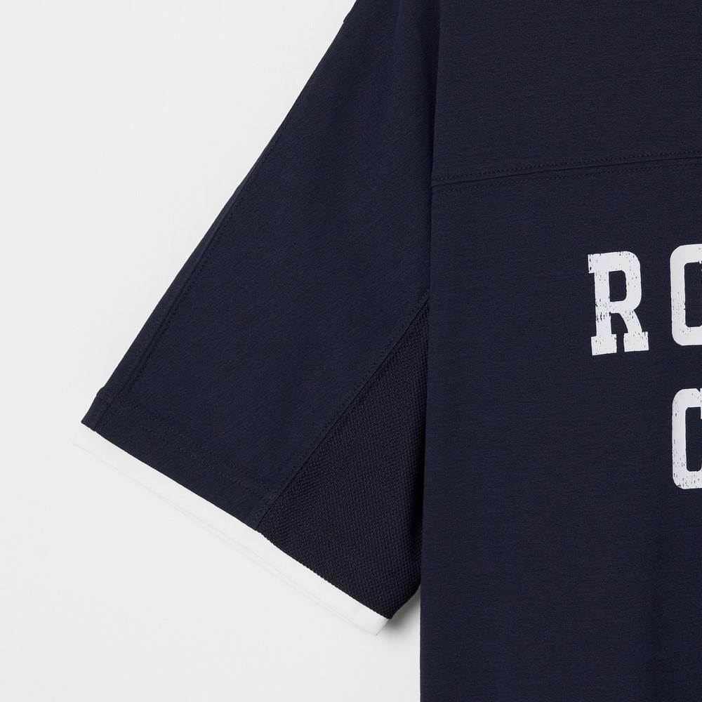 ROSASEN（メンズ）モックネック ゴルフ 半袖 ソロナ天竺 半袖モックネックシャツ 044-23241-25SS-098