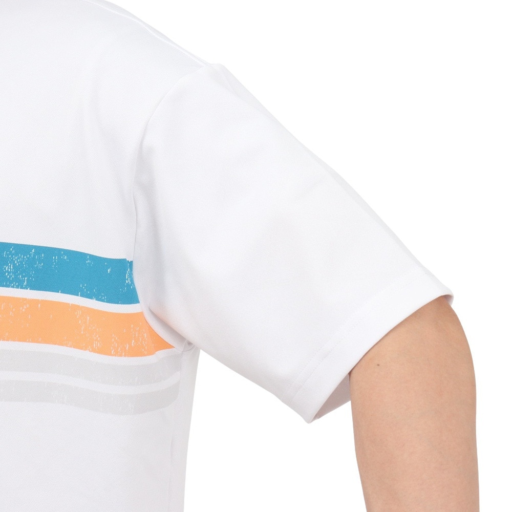 ROSASEN（メンズ）ゴルフウェア 吸水速乾 接触冷感 半袖 モックネック Tシャツ 044-23544-25SS-005