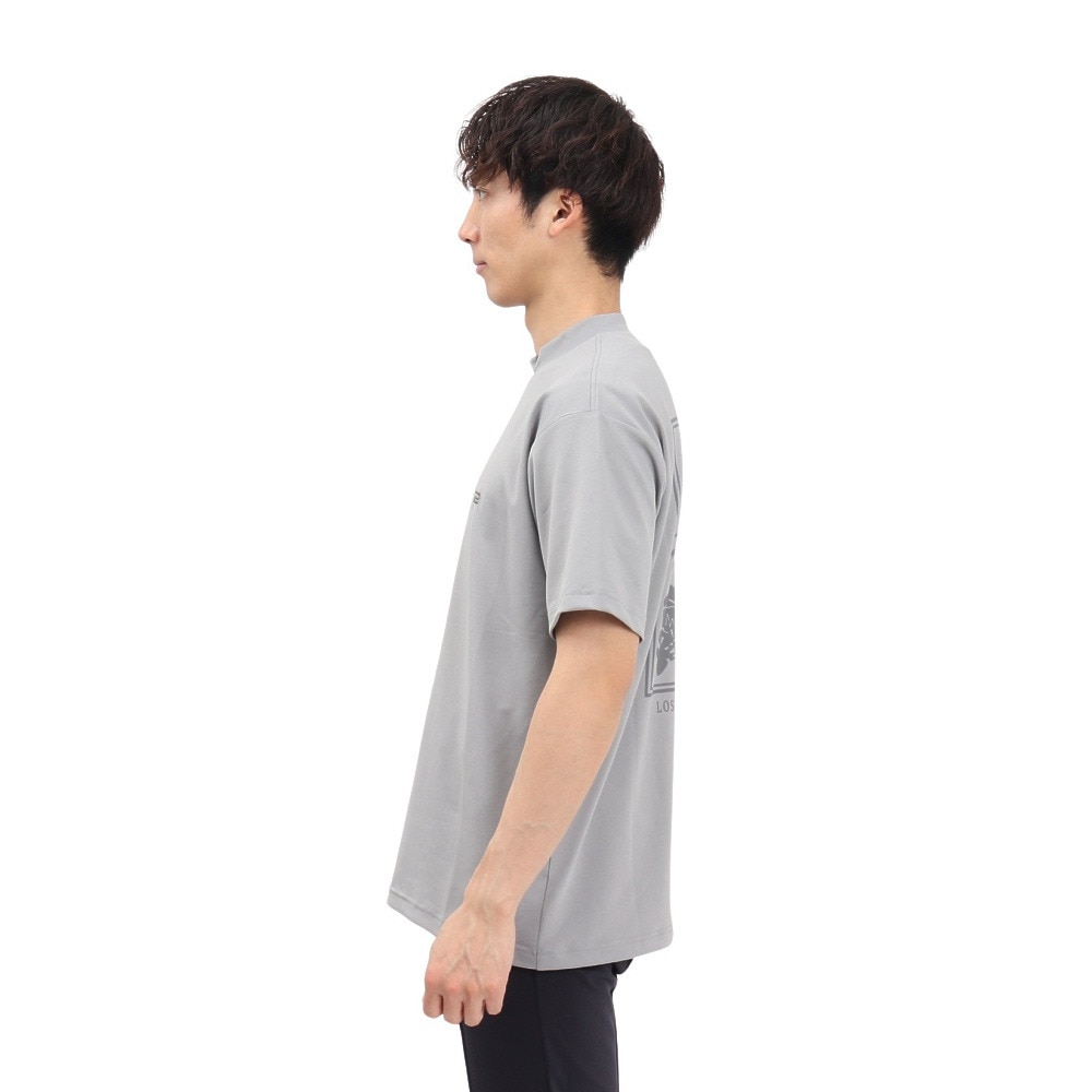 ROSASEN（メンズ）ゴルフウェア 吸水速乾 接触冷感 半袖 モックネック Tシャツ 044-23544-25SS-013