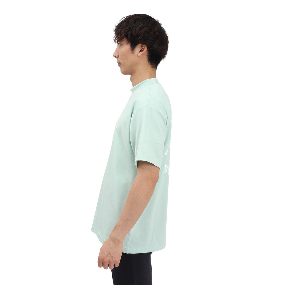 ROSASEN（メンズ）ゴルフウェア 吸水速乾 接触冷感 半袖 モックネック Tシャツ 044-23544-25SS-022