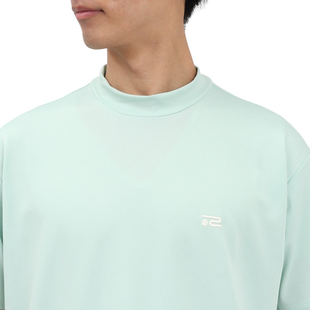ROSASEN（メンズ）ゴルフウェア 吸水速乾 接触冷感 半袖 モックネック Tシャツ 044-23544-25SS-022