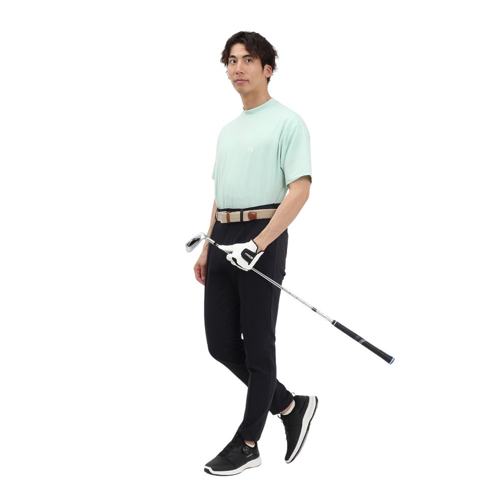 ROSASEN（メンズ）ゴルフウェア 吸水速乾 接触冷感 半袖 モックネック Tシャツ 044-23544-25SS-022