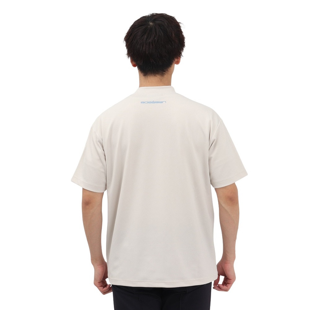 ROSASEN（メンズ）ゴルフウェア 吸水速乾 接触冷感 半袖 モックネック Tシャツ 044-23544-25SS-052
