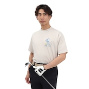 (メンズ)ゴルフウェア 吸水速乾 接触冷感 半袖 モックネック Tシャツ 044-23544-25SS