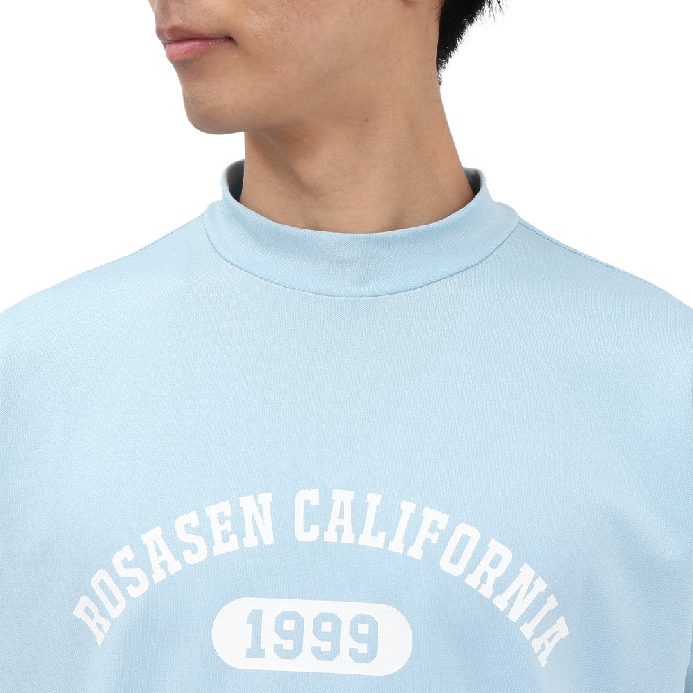 ROSASEN（メンズ）ゴルフウェア 吸水速乾 接触冷感 半袖 モックネック Tシャツ 044-23544-25SS-091