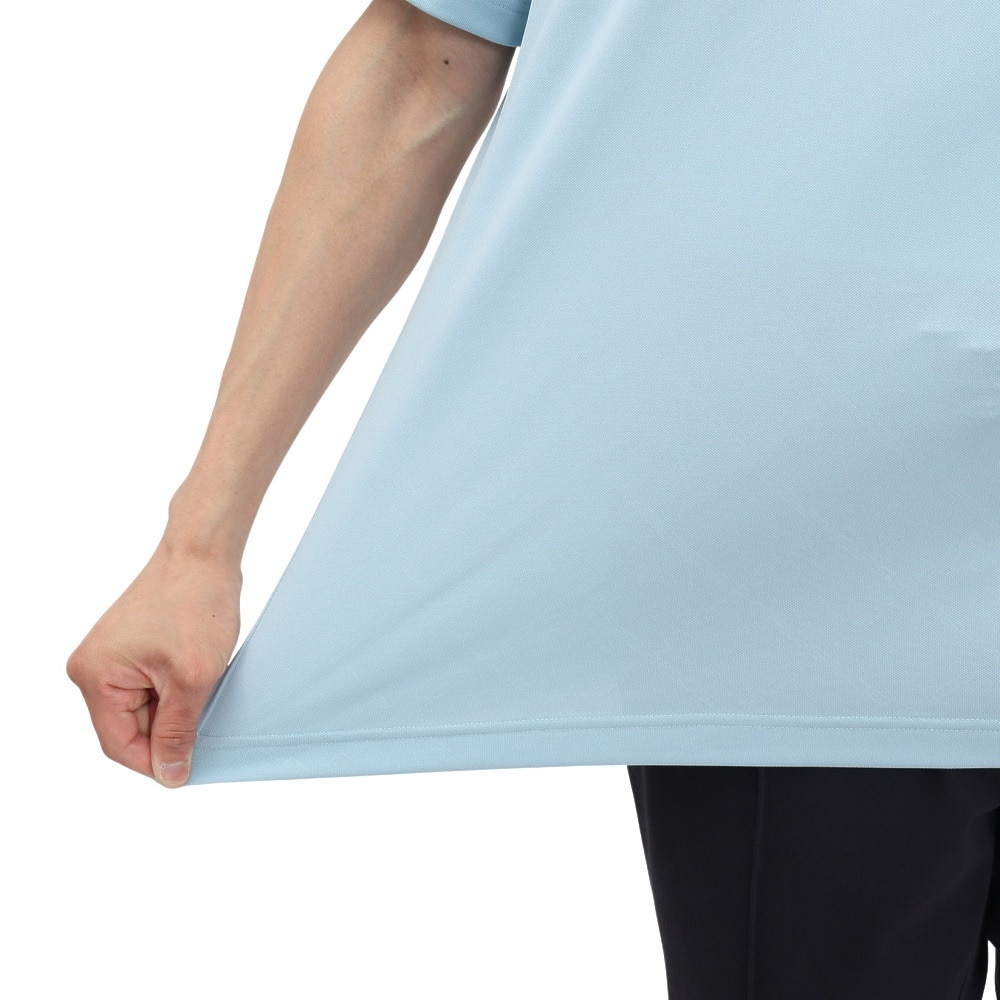 ROSASEN（メンズ）ゴルフウェア 吸水速乾 接触冷感 半袖 モックネック Tシャツ 044-23544-25SS-091