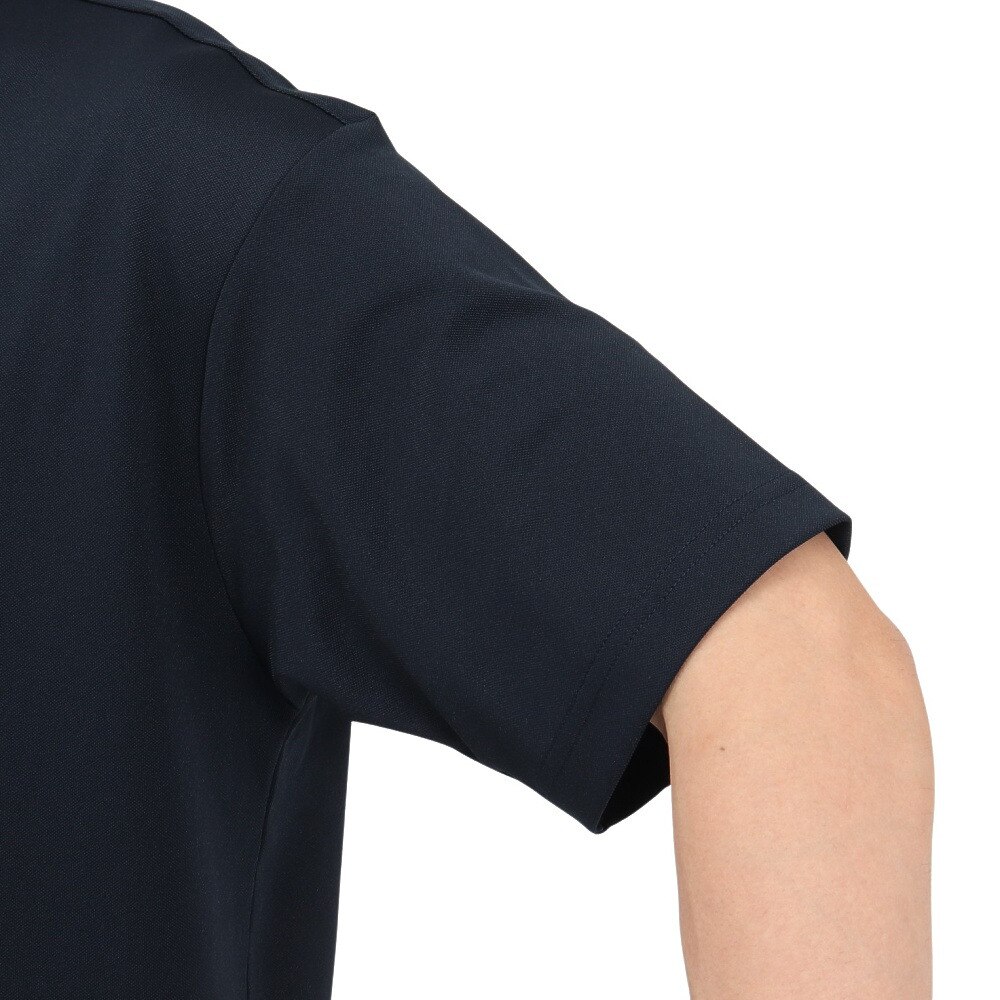 ROSASEN（メンズ）ゴルフウェア 吸水速乾 接触冷感 半袖 モックネック Tシャツ 044-23544-25SS-098