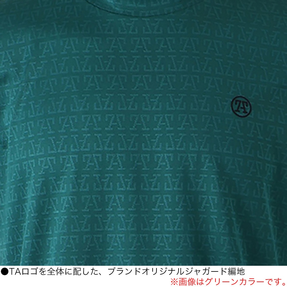 トミーアーマー（Tommy Armour）（メンズ）ゴルフウェア 吸汗速乾 ゴルフ 半袖 ジャガードモックネックシャツ TANB25S030003 BLK