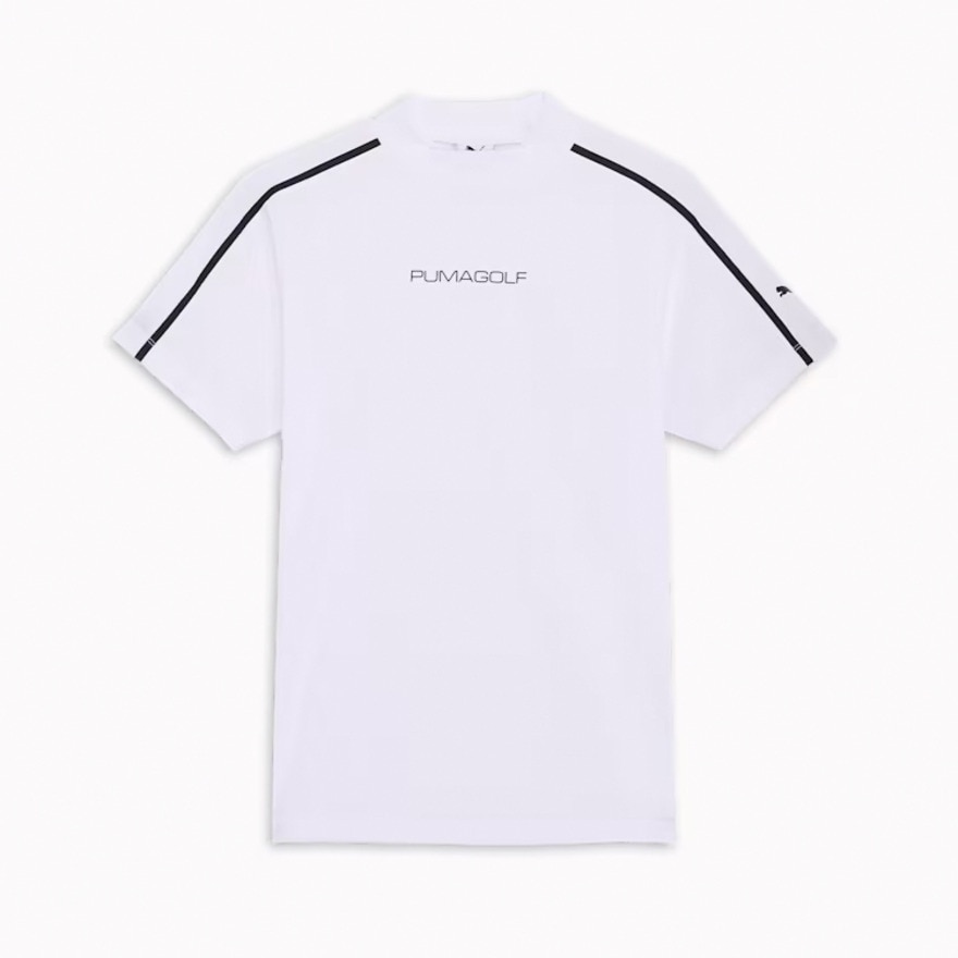 プーマ（PUMA）（メンズ）ゴルフウェア SB ライン スリーブ 半袖 モックネックシャツ 633322-03