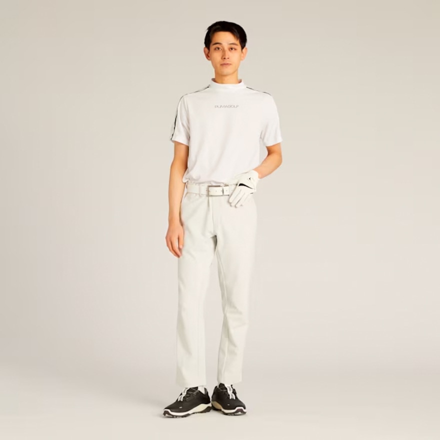 プーマ（PUMA）（メンズ）ゴルフウェア SB ライン スリーブ 半袖 モックネックシャツ 633322-03