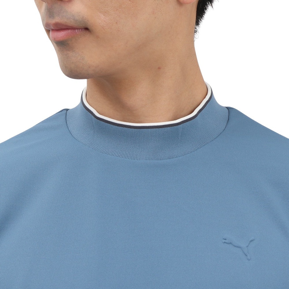 プーマ（PUMA）（メンズ）ゴルフウェア 吸汗速乾 半袖 モックネックシャツ 635493-02