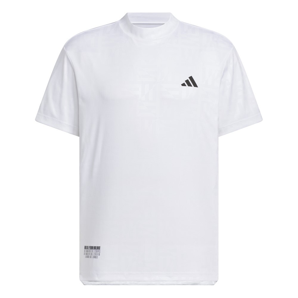 アディダス（adidas）（メンズ）ゴルフウェア BOSロゴ柄デボス モックネック 半袖シャツ KVH25-JE7143W