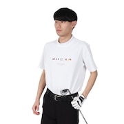 (メンズ)ゴルフ メンズ マルチフラッグ モックネック半袖 シャツ THMA503