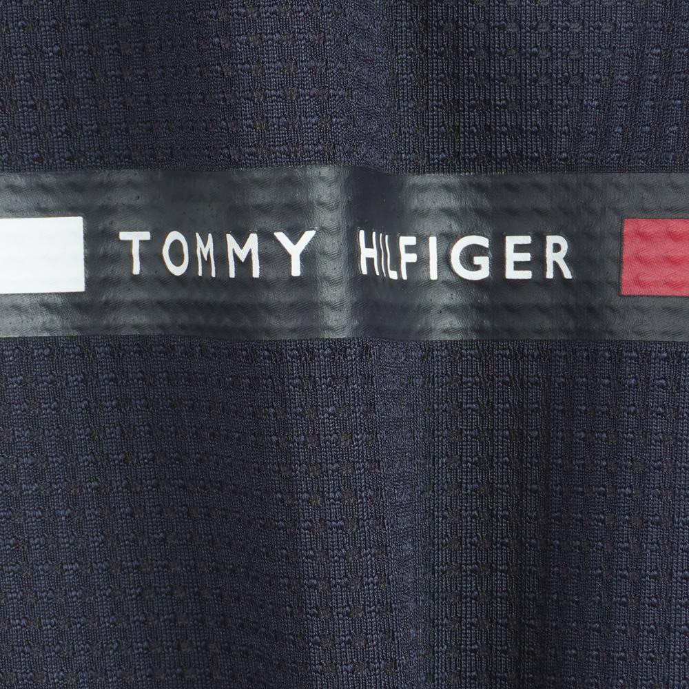 トミー ヒルフィガー ゴルフ（TOMMY HILFIGER GOLF）（メンズ）ゴルフウェア 吸水速乾 抗菌防臭 HILFIGER 半袖モックネックシャツ THMA527-NVY