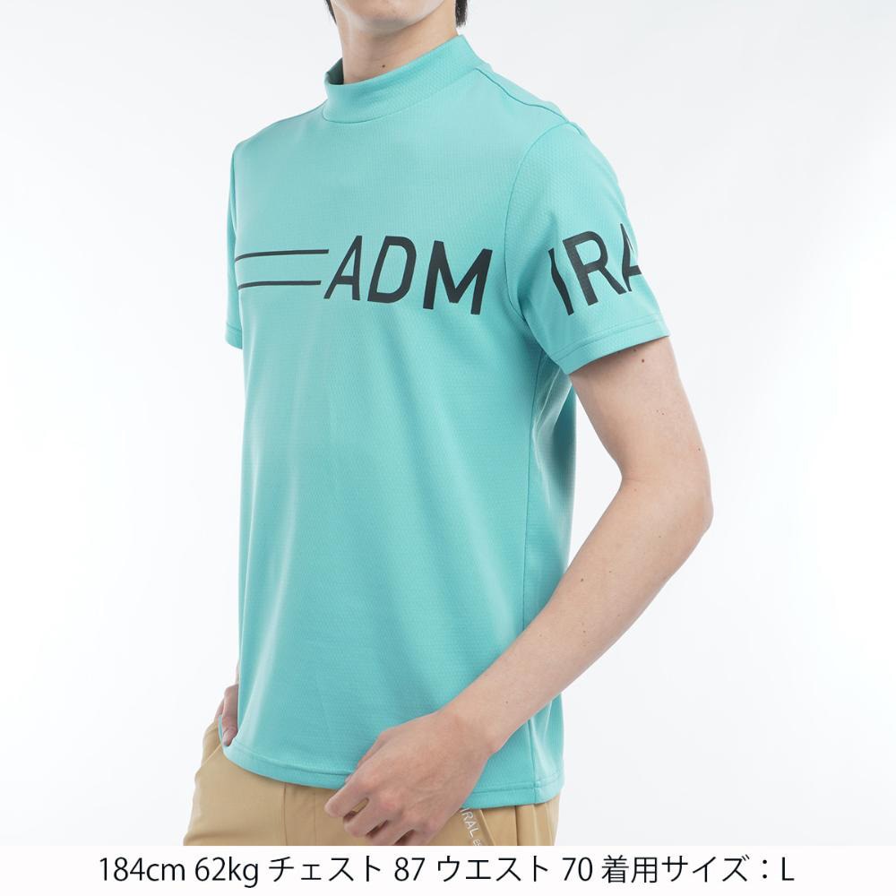 アドミラル ゴルフ（Admiral GOLF）（メンズ）ゴルフ CARAT ビッグロゴモックシャツ ADMA518-MGRN