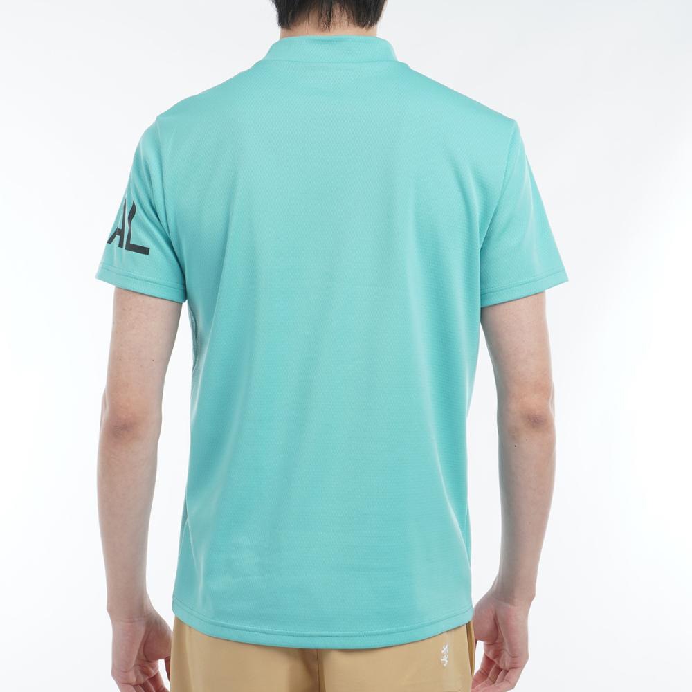アドミラル ゴルフ（Admiral GOLF）（メンズ）ゴルフ CARAT ビッグロゴモックシャツ ADMA518-MGRN
