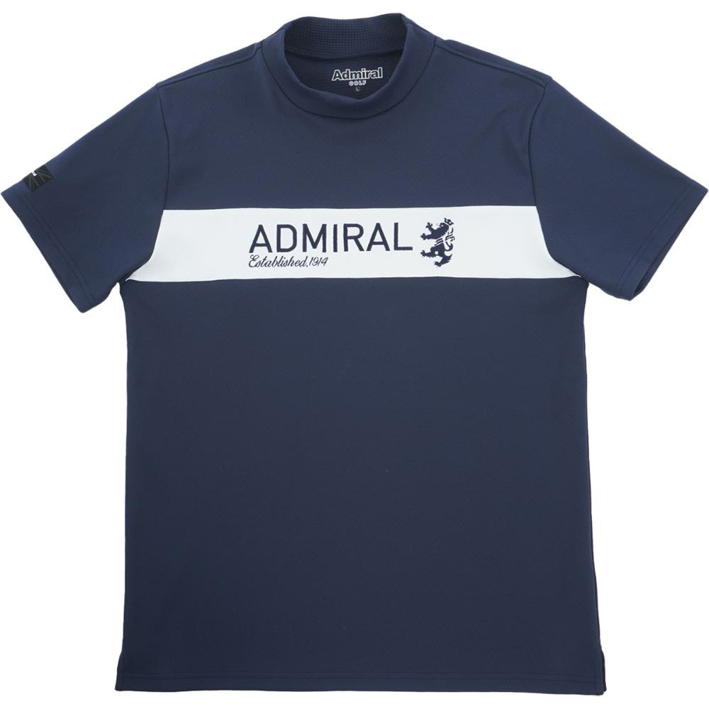 アドミラル ゴルフ（Admiral GOLF）（メンズ）ゴルフウェア 吸水速乾 CARAT 半袖モックネックシャツ ADMA534-NVY