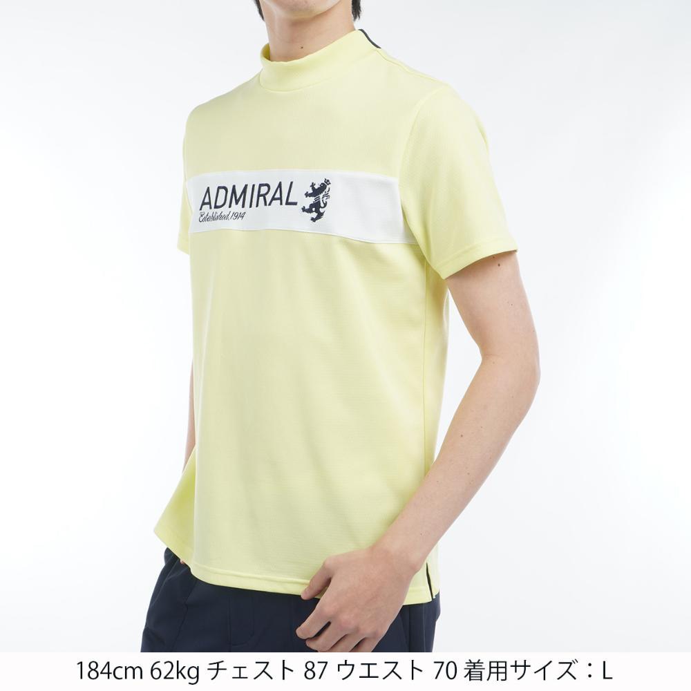 アドミラル ゴルフ（Admiral GOLF）（メンズ）ゴルフウェア 吸水速乾 CARAT 半袖モックネックシャツ ADMA534-YEL