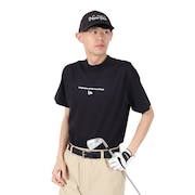 (メンズ、レディース)ゴルフウェア 吸汗速乾 抗菌 半袖 ミッドネック 鹿の子 Tシャツ Circle OOTTF 14391498